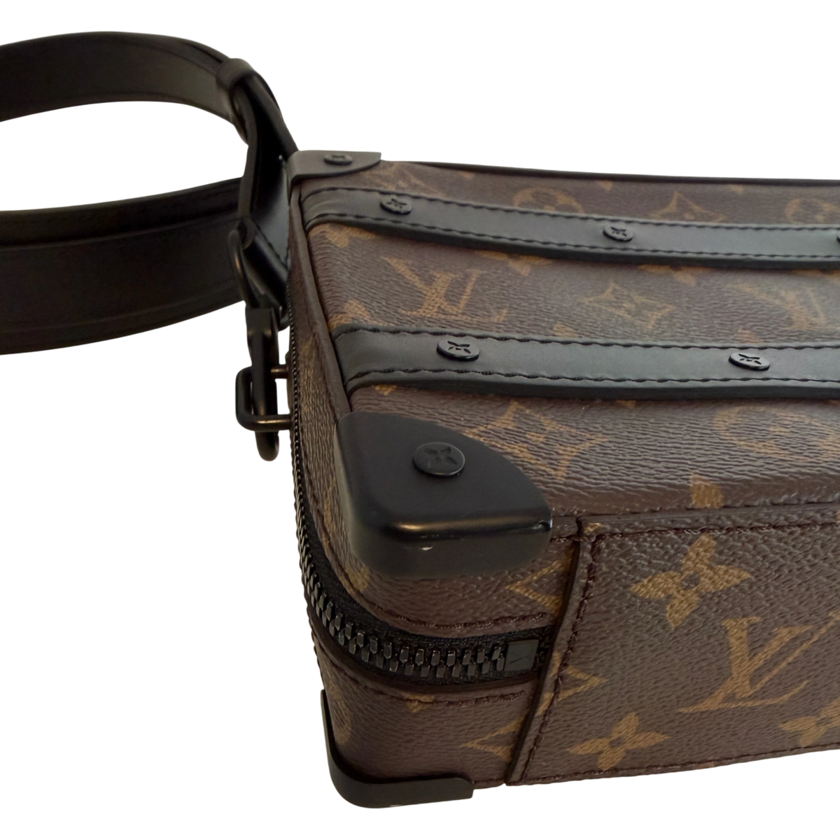 Louis Vuitton Handle Soft Trunk Monogram Macassar Braun Schwarz Louis Vuitton