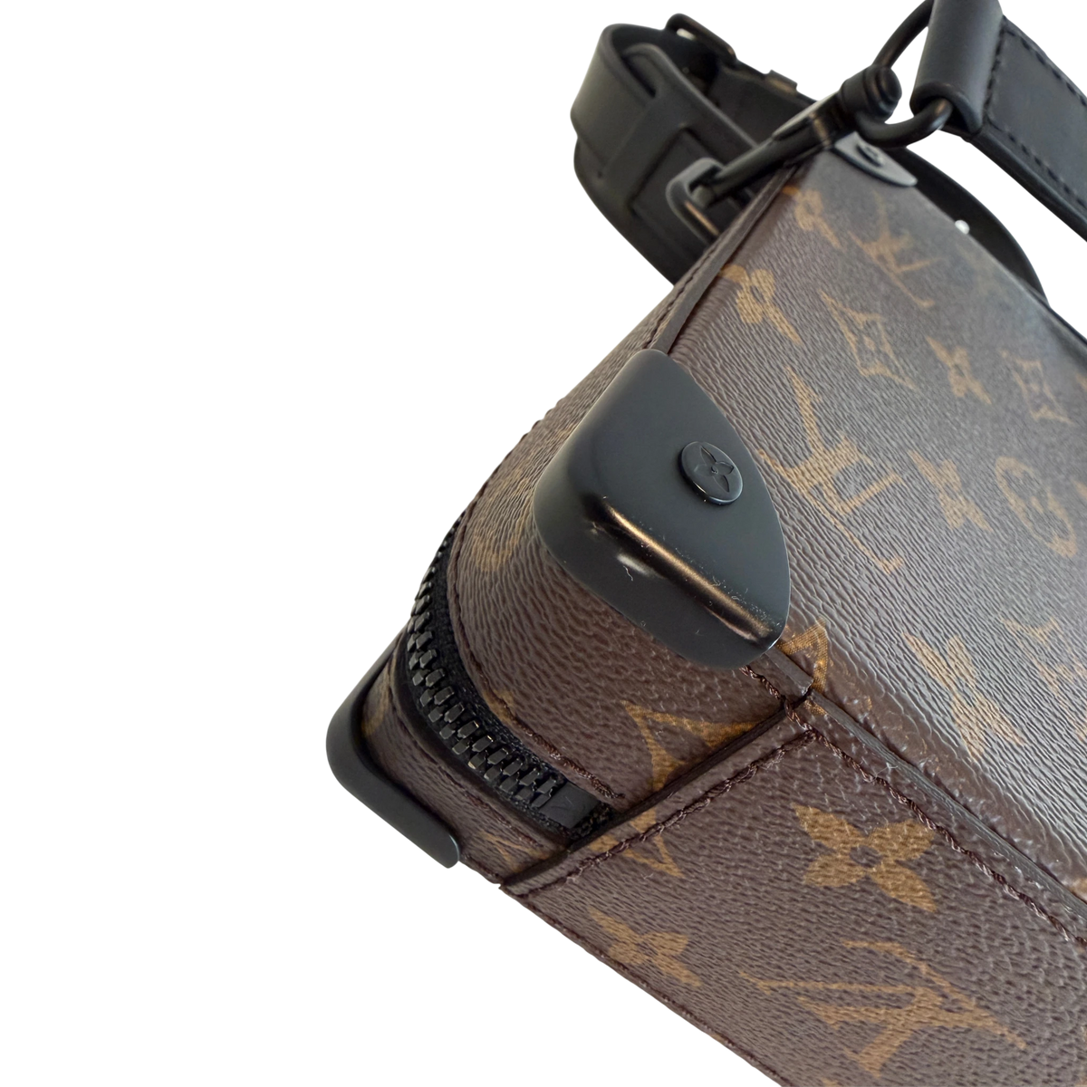 Louis Vuitton Handle Soft Trunk Monogram Macassar Braun Schwarz Louis Vuitton