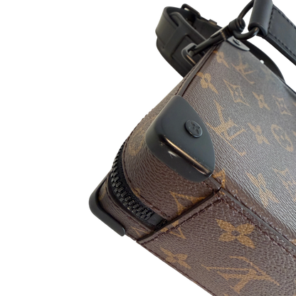 Louis Vuitton Handle Soft Trunk Monogram Macassar Braun Schwarz Louis Vuitton