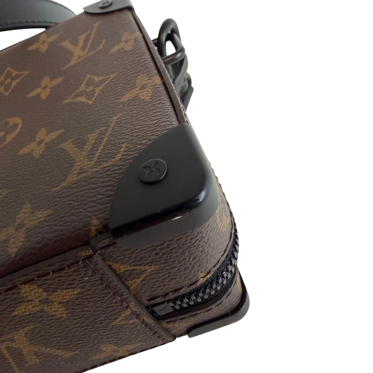Louis Vuitton Handle Soft Trunk Monogram Macassar Braun Schwarz Louis Vuitton