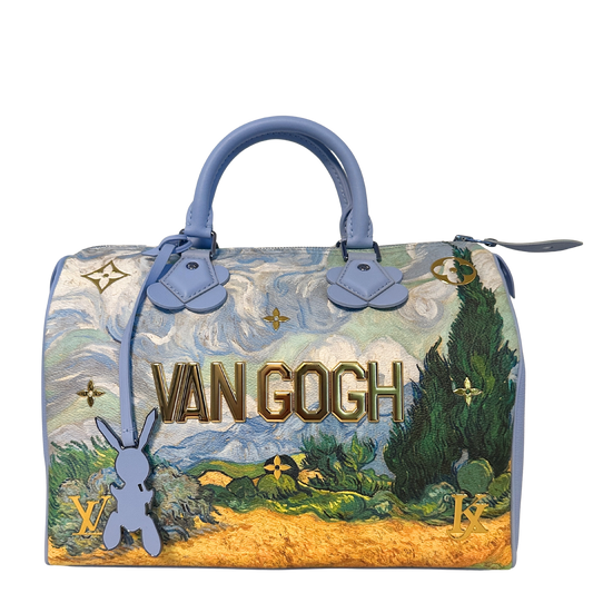 Louis Vuitton X Jeff Koons Speedy Vincent Van Gogh Masters 30 Lavender Multicolor Fullset /neuwertig Louis Vuitton