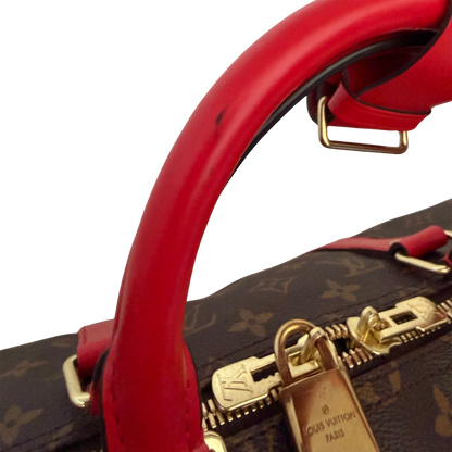 Louis Vuitton Keepall 50 Bandouliere Monogram Coquelicot rot Fullset / neuwertig Louis Vuitton
