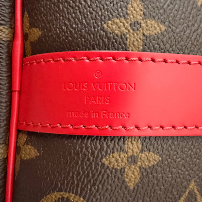 Louis Vuitton Keepall 50 Bandouliere Monogram Coquelicot rot Fullset / neuwertig Louis Vuitton