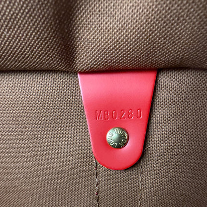 Louis Vuitton Keepall 50 Bandouliere Monogram Coquelicot rot Fullset / neuwertig Louis Vuitton