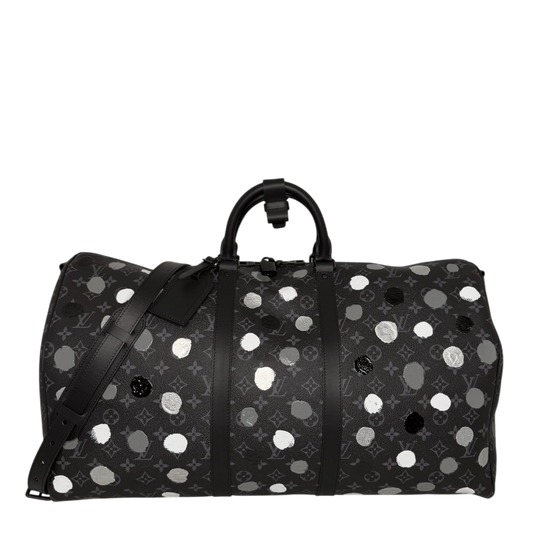 Louis Vuitton x Yayoi Kusama Keepall 55 Monogram Eclipse Fullset / neuwertig Louis Vuitton
