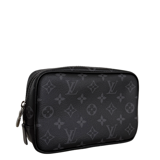 Louis Vuitton Poche Toilette PM Monogram Eclipse Canvas Kulturtasche M46577 Schwarz / neuwertig Louis Vuitton