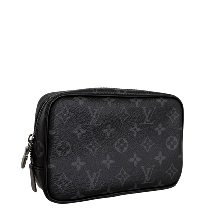 Louis Vuitton Poche Toilette PM Monogram Eclipse Canvas Kulturtasche M46577 Schwarz / neuwertig Louis Vuitton