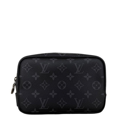 Louis Vuitton Poche Toilette PM Monogram Eclipse Canvas Kulturtasche M46577 Schwarz / neuwertig Louis Vuitton