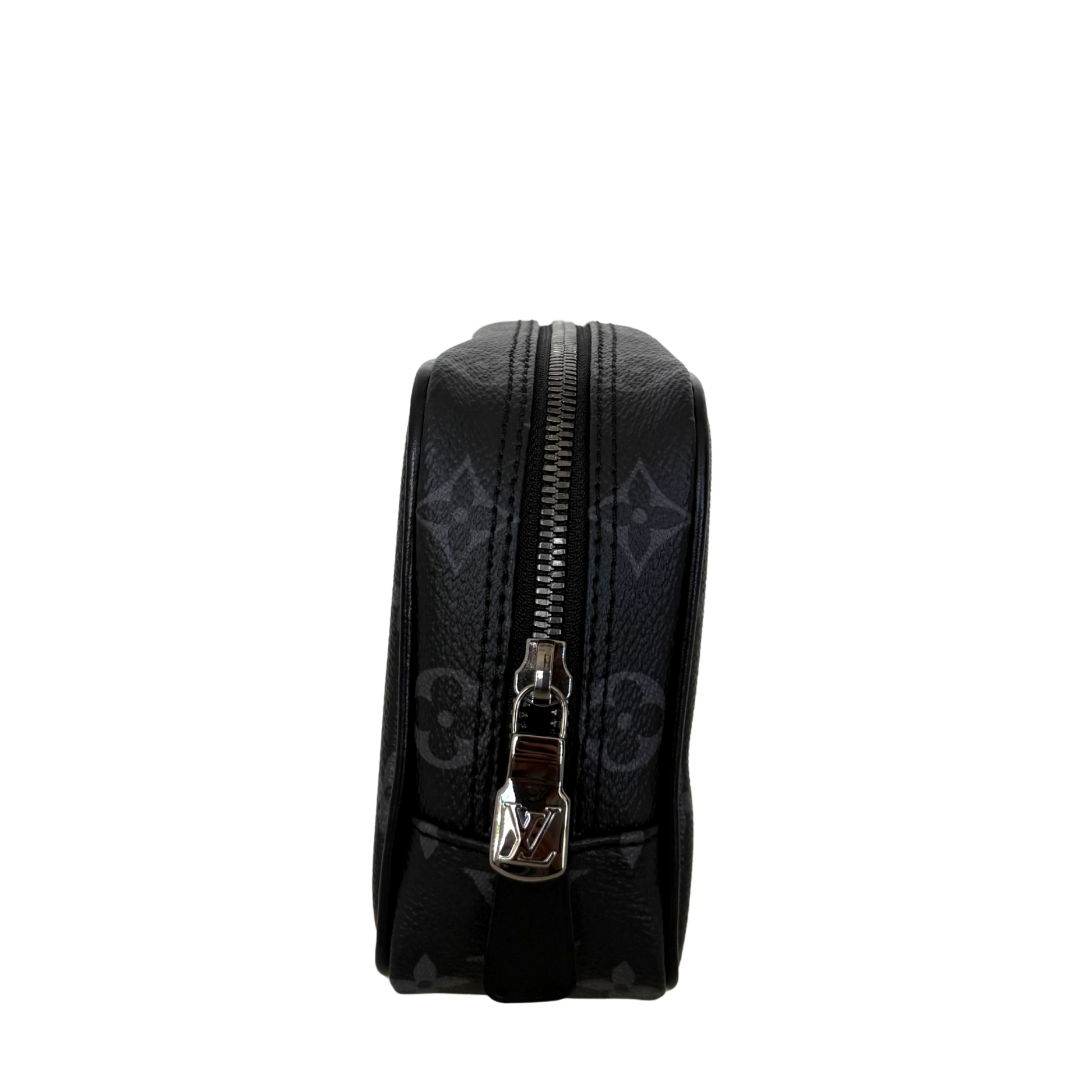 Louis Vuitton Poche Toilette PM Monogram Eclipse Canvas Kulturtasche M46577 Schwarz / neuwertig Louis Vuitton