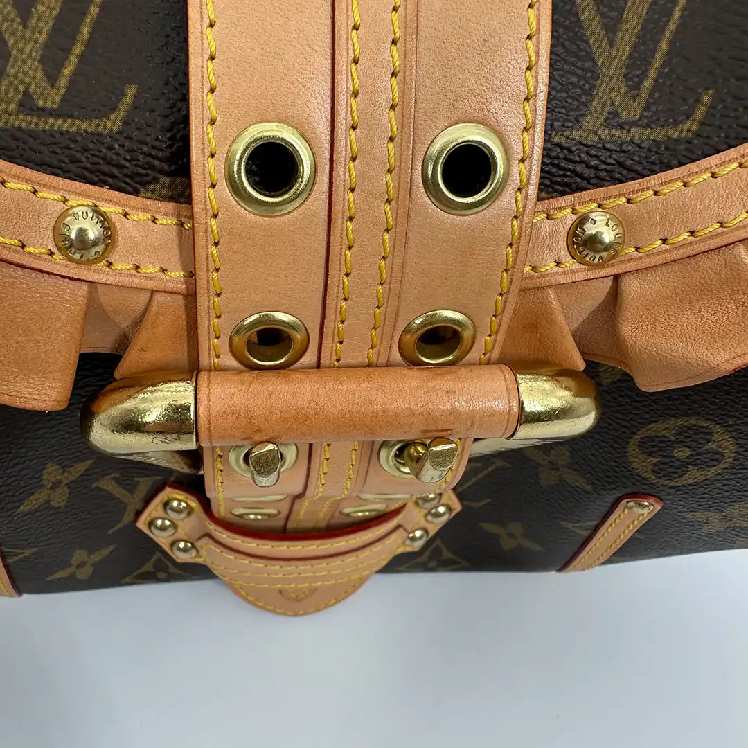 Louis Vuitton Leonor Monogram Canvas Schultertasche / gut Louis Vuitton