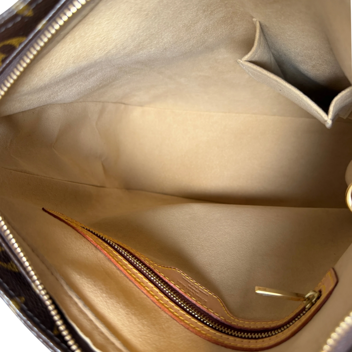 Louis Vuitton Looping GM Schultertasche Monogram Canvas Braun Gold