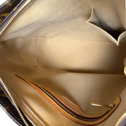 Louis Vuitton Looping GM Schultertasche Monogram Canvas Braun Gold