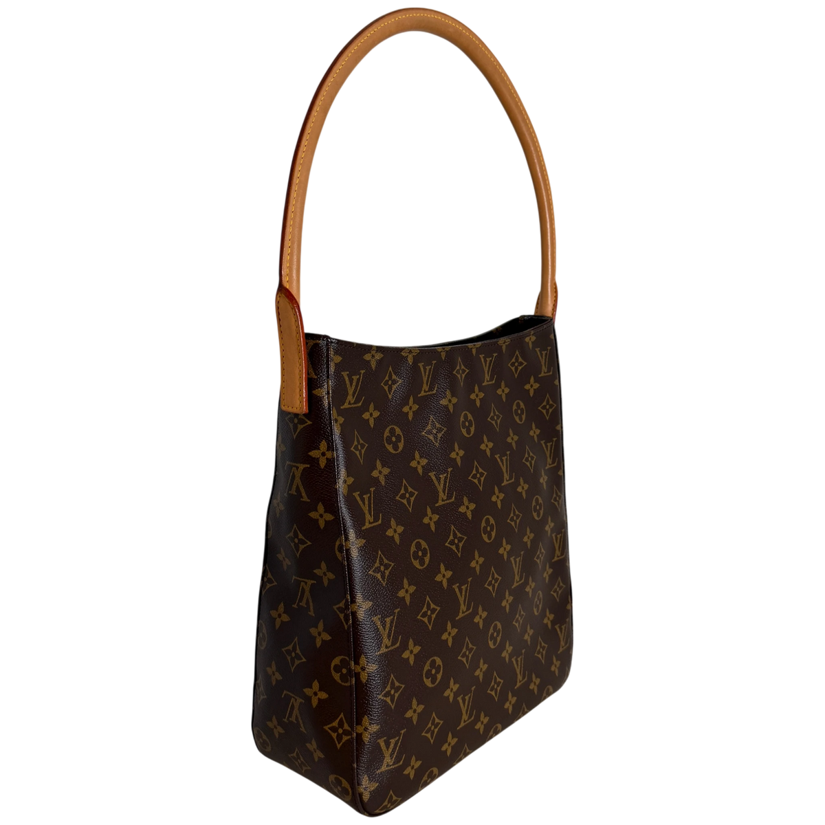 Louis Vuitton Looping GM Schultertasche Monogram Canvas Braun Gold