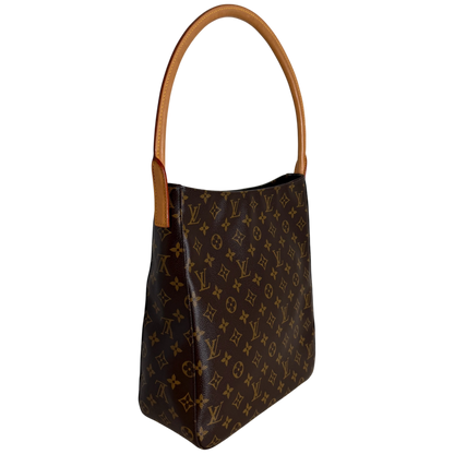 Louis Vuitton Looping GM Schultertasche Monogram Canvas Braun Gold
