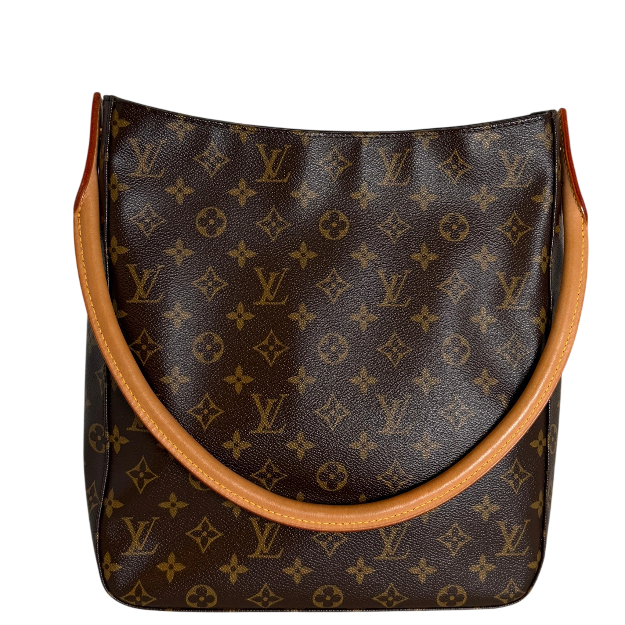 Louis Vuitton Looping GM Schultertasche Monogram Canvas Braun Gold
