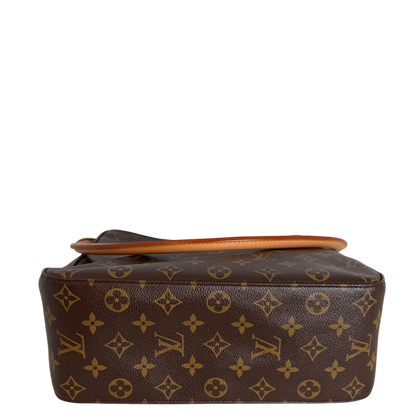 Louis Vuitton Looping GM Schultertasche Monogram Canvas Braun Gold