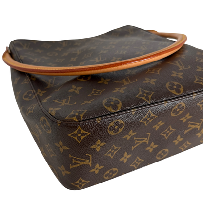 Louis Vuitton Looping GM Schultertasche Monogram Canvas Braun Gold