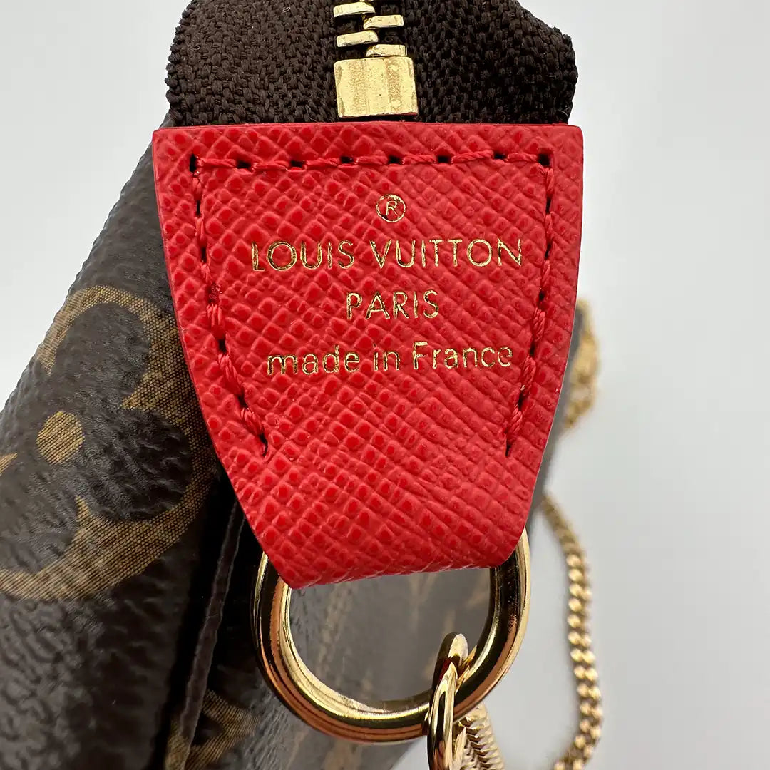 Louis Vuitton Pochette Accessories Xmas 2015 M41655 braun Fullset / sehr gut Louis Vuitton