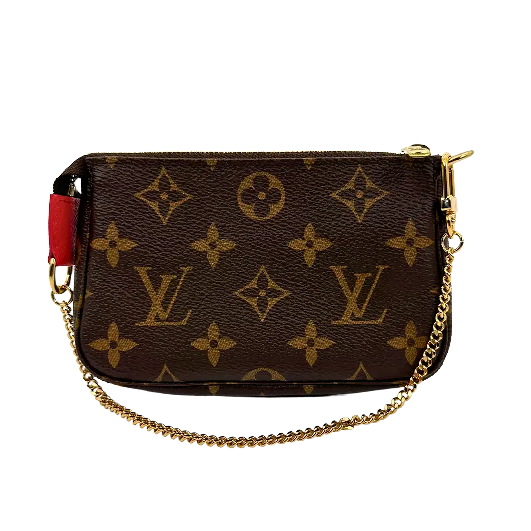 Louis Vuitton Pochette Accessories Xmas 2015 M41655 braun Fullset / sehr gut Louis Vuitton