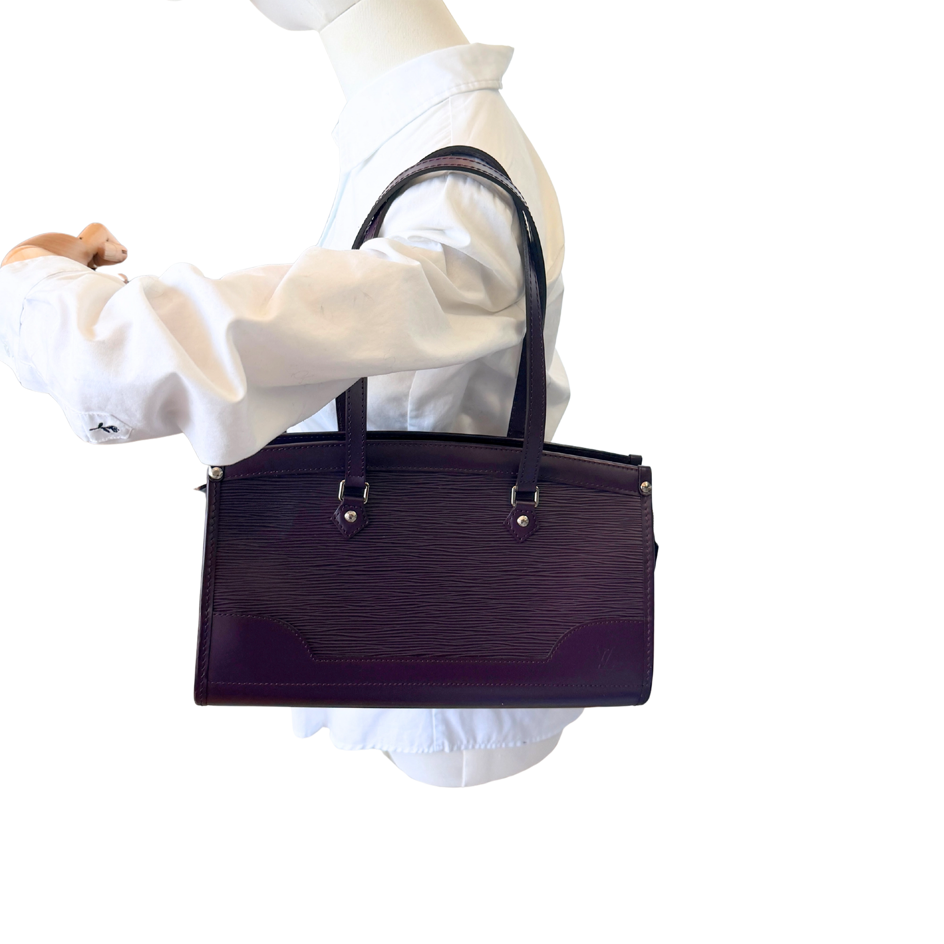 Louis Vuitton Madeleine Bag Epi Purple / sehr gut Echtheitscheck