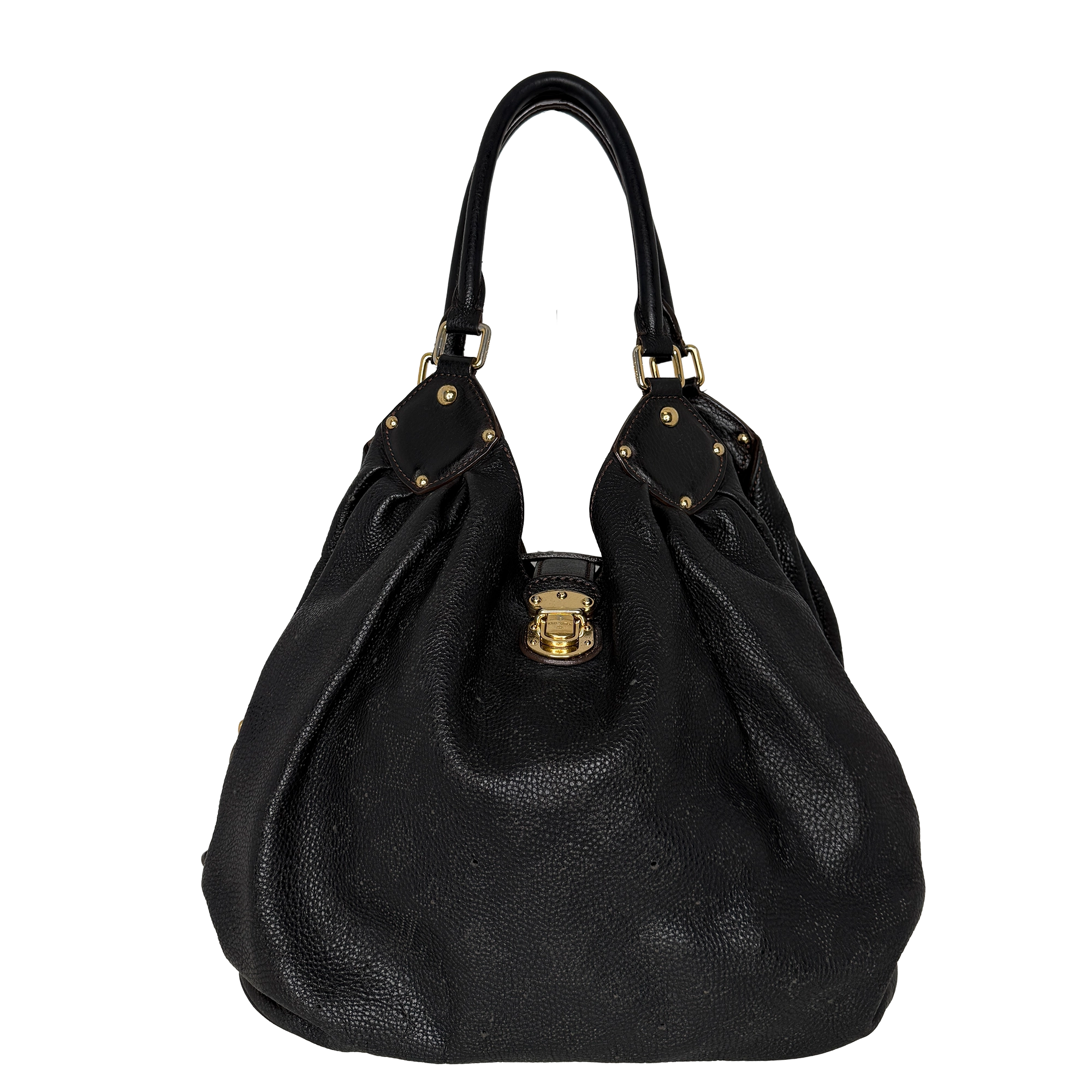 Louis Vuitton Mahina XL Leder schwarz / sehr gut Louis Vuitton