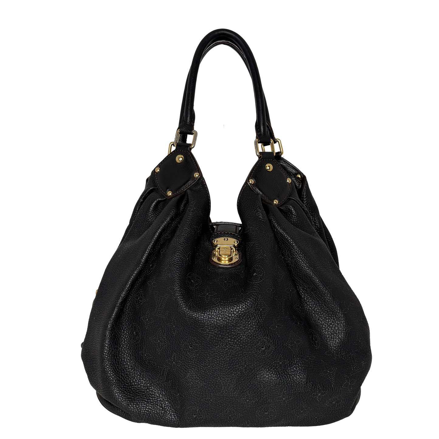 Louis Vuitton Mahina XL Leder schwarz / sehr gut Louis Vuitton