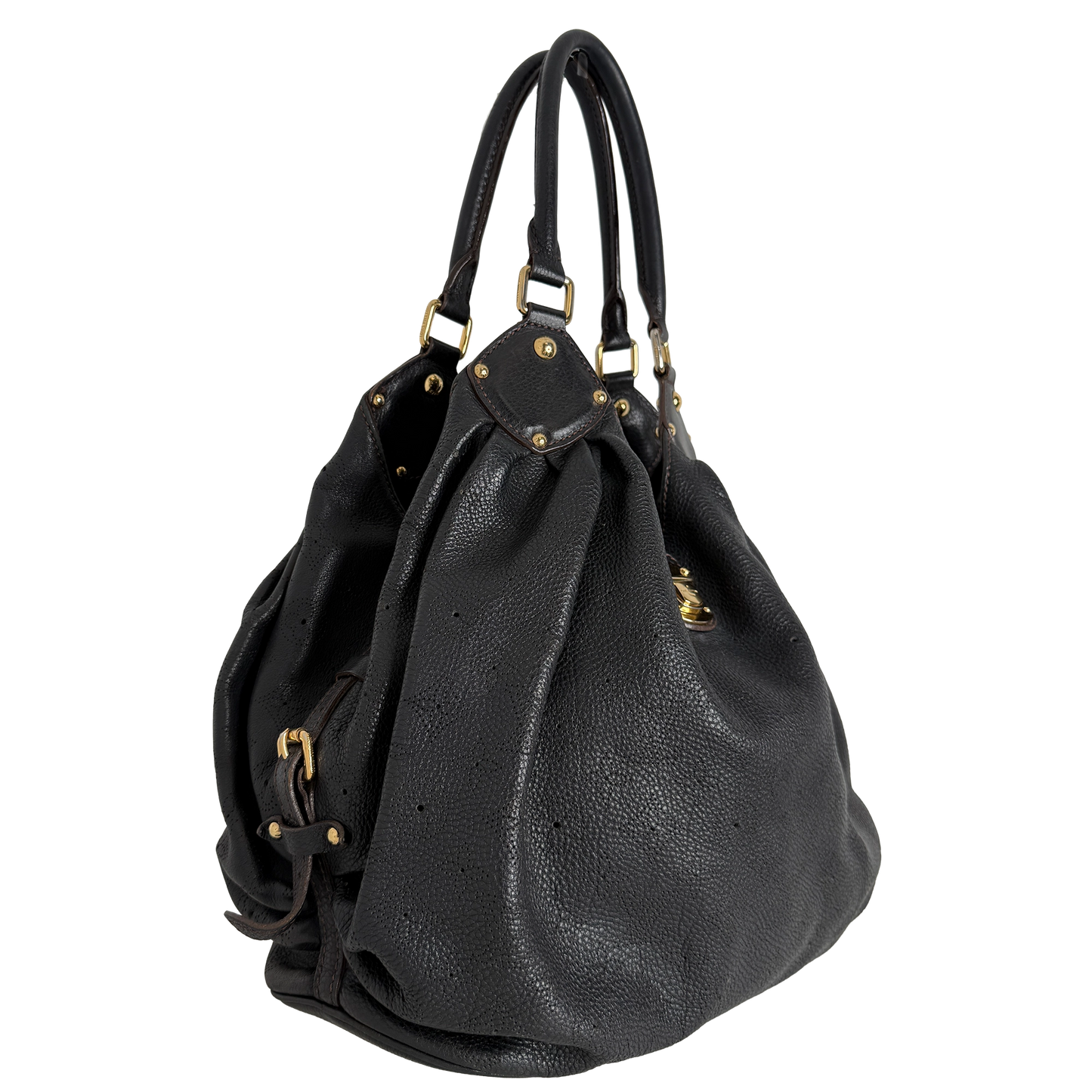 Louis Vuitton Mahina XL Leder schwarz / sehr gut Louis Vuitton