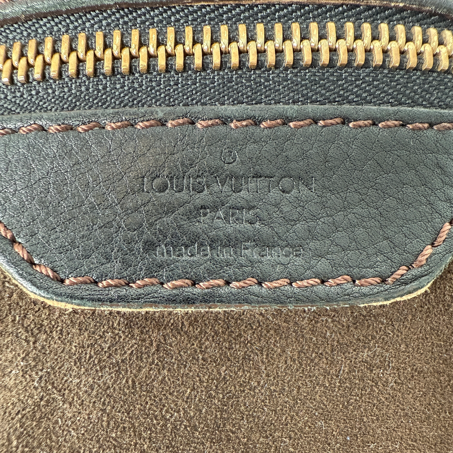 Louis Vuitton Mahina XL Leder schwarz / sehr gut Louis Vuitton