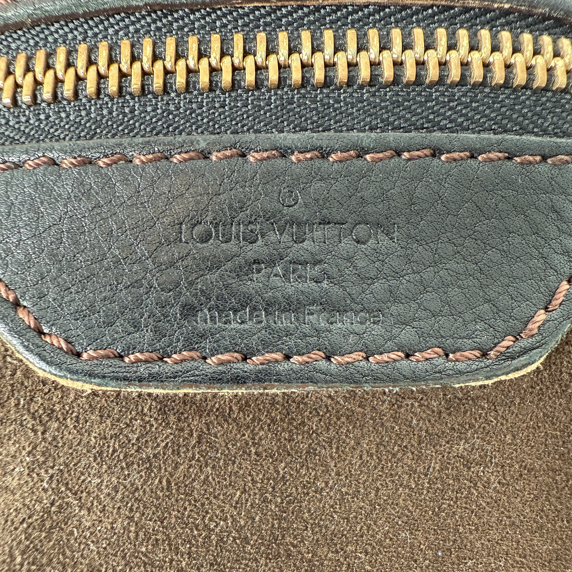 Louis Vuitton Mahina XL Leder schwarz / sehr gut Louis Vuitton