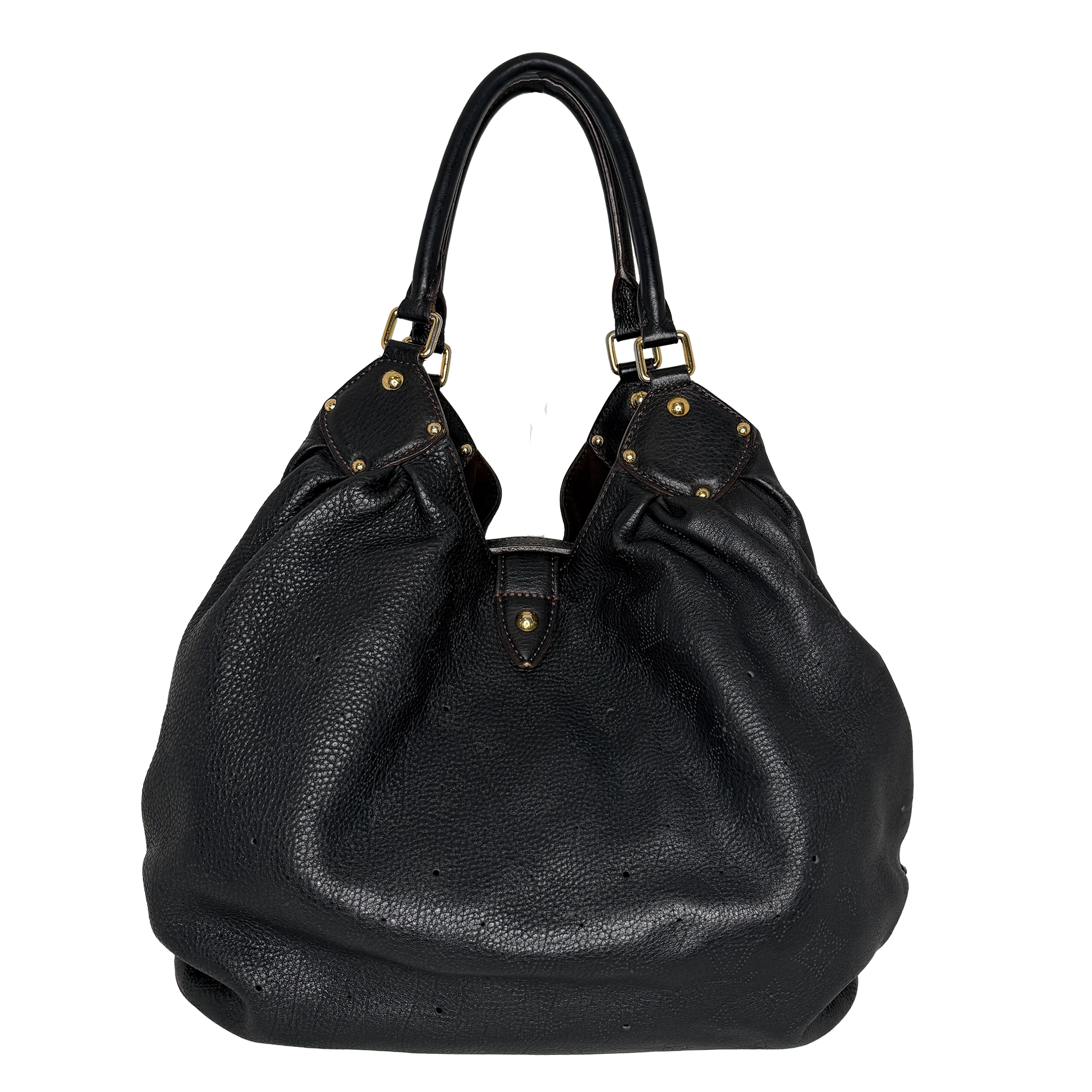 Louis Vuitton Mahina XL Leder schwarz / sehr gut Louis Vuitton