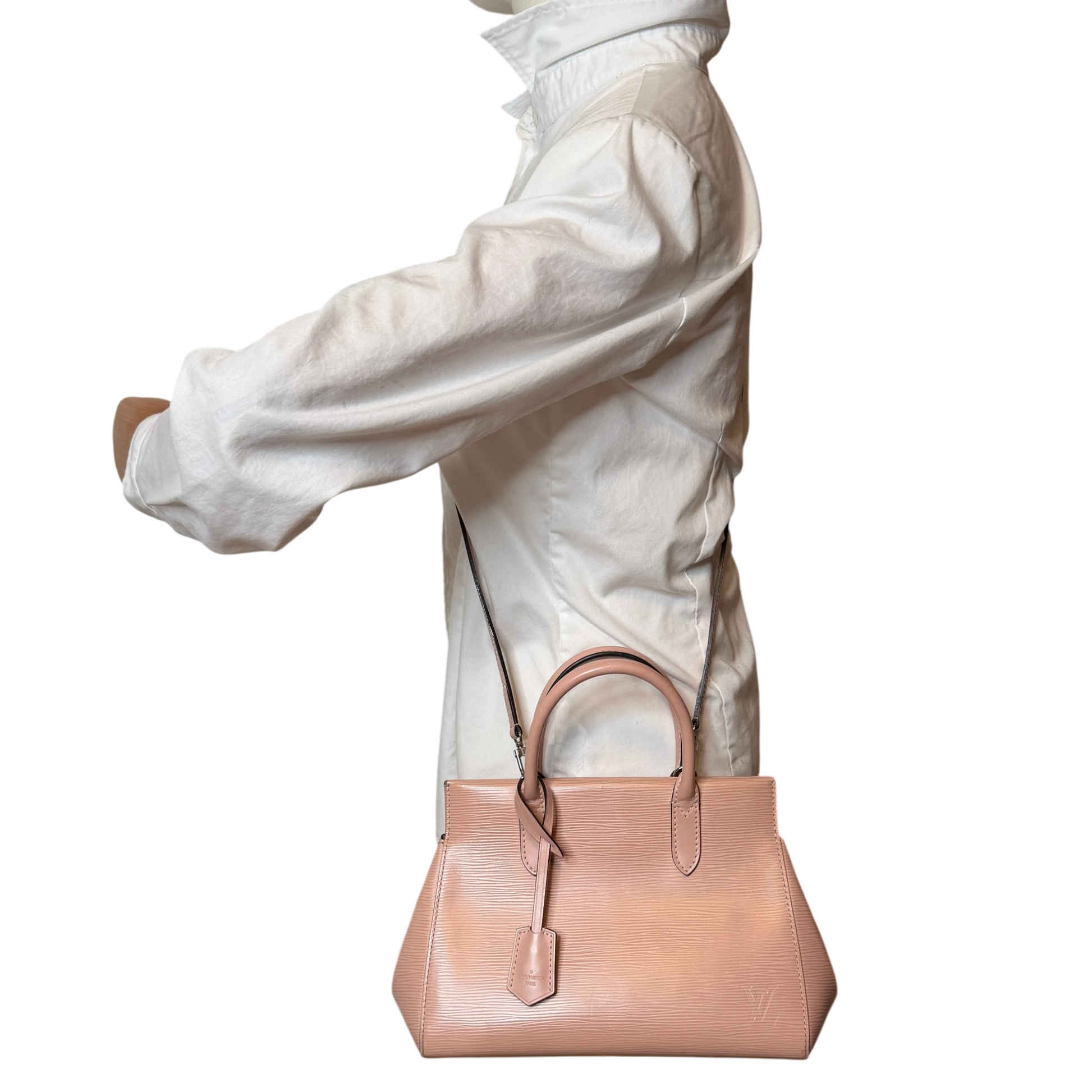Louis Vuitton Marly BB Epi Leder Rose Ballerine Rosa Silber Louis Vuitton