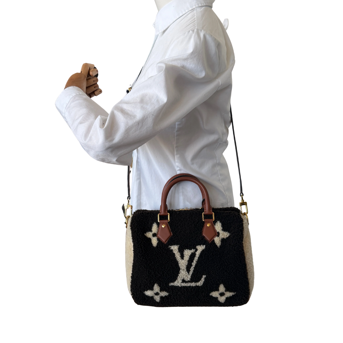 Louis Vuitton Monogram Teddy Speedy Bandouliere 25 M55422 / neuwertig Louis Vuitton