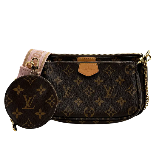 Louis Vuitton Multi Pochette Accessoires Monogram Canvas Rose Clair M44840 Fullset / sehr gut (Kopie) Louis Vuitton