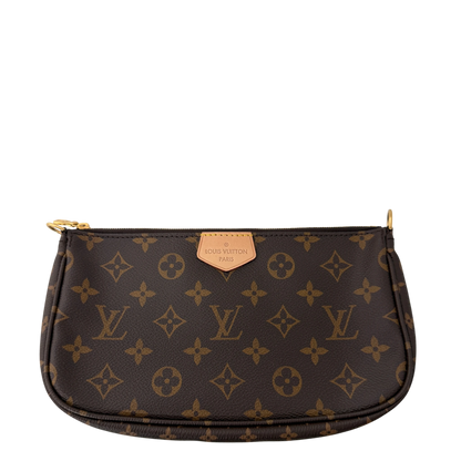 Louis Vuitton Multi Pochette Accessoires Monogram Rose Clair Gold Louis Vuitton