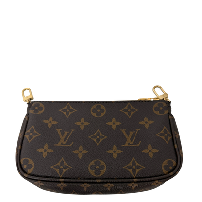 Louis Vuitton Multi Pochette Accessoires Monogram Rose Clair Gold Louis Vuitton