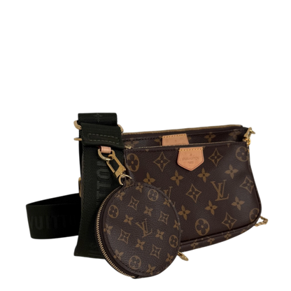 Louis Vuitton Multi Pochette Accessoires Monogram Khaki Louis Vuitton