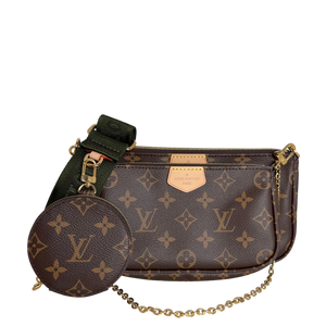 Louis Vuitton Multi Pochette Accessoires Monogram Khaki Fullset
