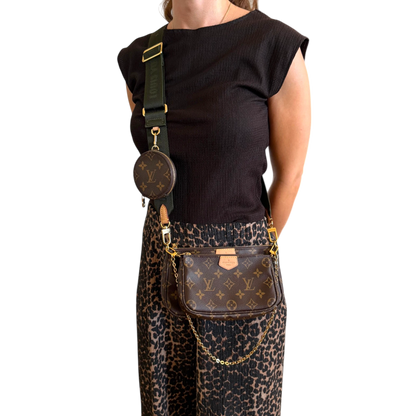 Louis Vuitton Multi Pochette Accessoires Monogram Khaki Louis Vuitton