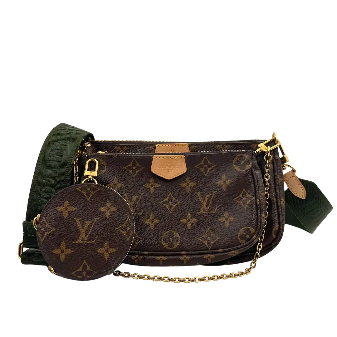 Louis Vuitton Multi Pochette Accessoires Monogram Canvas Khaki M44813 / sehr gut Louis Vuitton