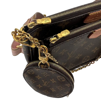 Louis Vuitton Multi Pochette Accessoires Monogram Canvas Rose Clair M44840 / sehr gut Louis Vuitton