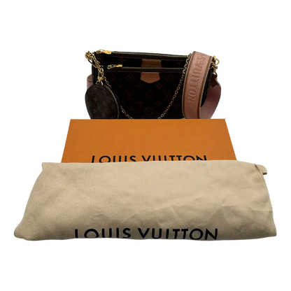 Louis Vuitton Multi Pochette Accessoires Monogram Canvas Rose Clair M44840 / sehr gut Louis Vuitton