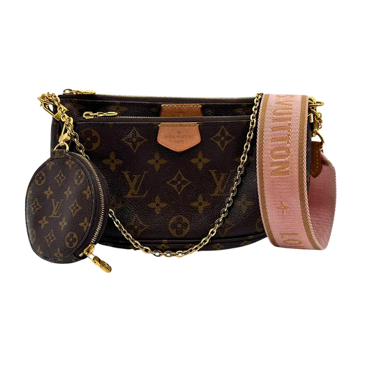 Louis Vuitton Multi Pochette Accessoires Monogram Canvas Rose Clair M44840 / sehr gut Louis Vuitton