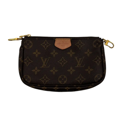 Louis Vuitton Multi Pochette Accessoires Monogram Canvas Rose Clair M44840 / sehr gut Louis Vuitton