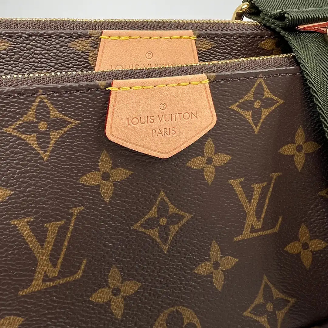 Louis Vuitton Multi Pochette Accessoires Monogram Canvas Khaki M44813 Fullset/ neu Louis Vuitton