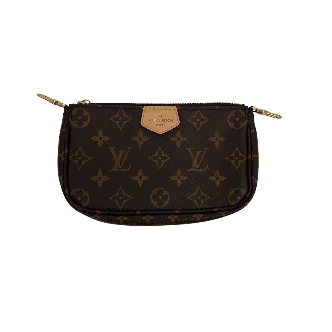 Louis Vuitton Multi Pochette Accessoires Monogram Canvas Khaki M44813 Fullset/ neu Louis Vuitton