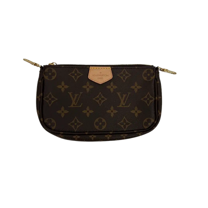 Louis Vuitton Multi Pochette Accessoires Monogram Canvas Khaki M44813 Fullset/ neu Louis Vuitton