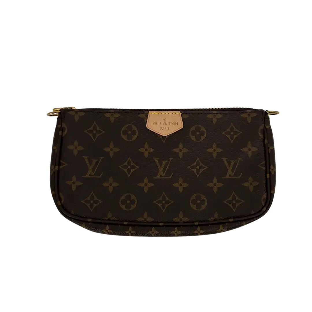 Louis Vuitton Multi Pochette Accessoires Monogram Canvas Khaki M44813 Fullset/ neu Louis Vuitton