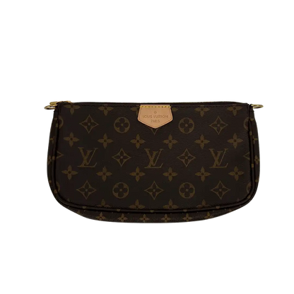 Louis Vuitton Multi Pochette Accessoires Monogram Canvas Khaki M44813 Fullset/ neu Louis Vuitton