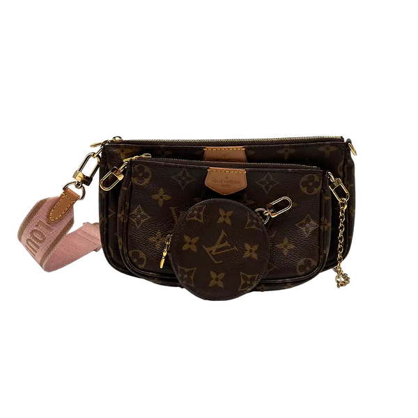 Louis Vuitton Multi Pochette Accessoires Monogram Canvas Rose Clair M44840 sehr gut