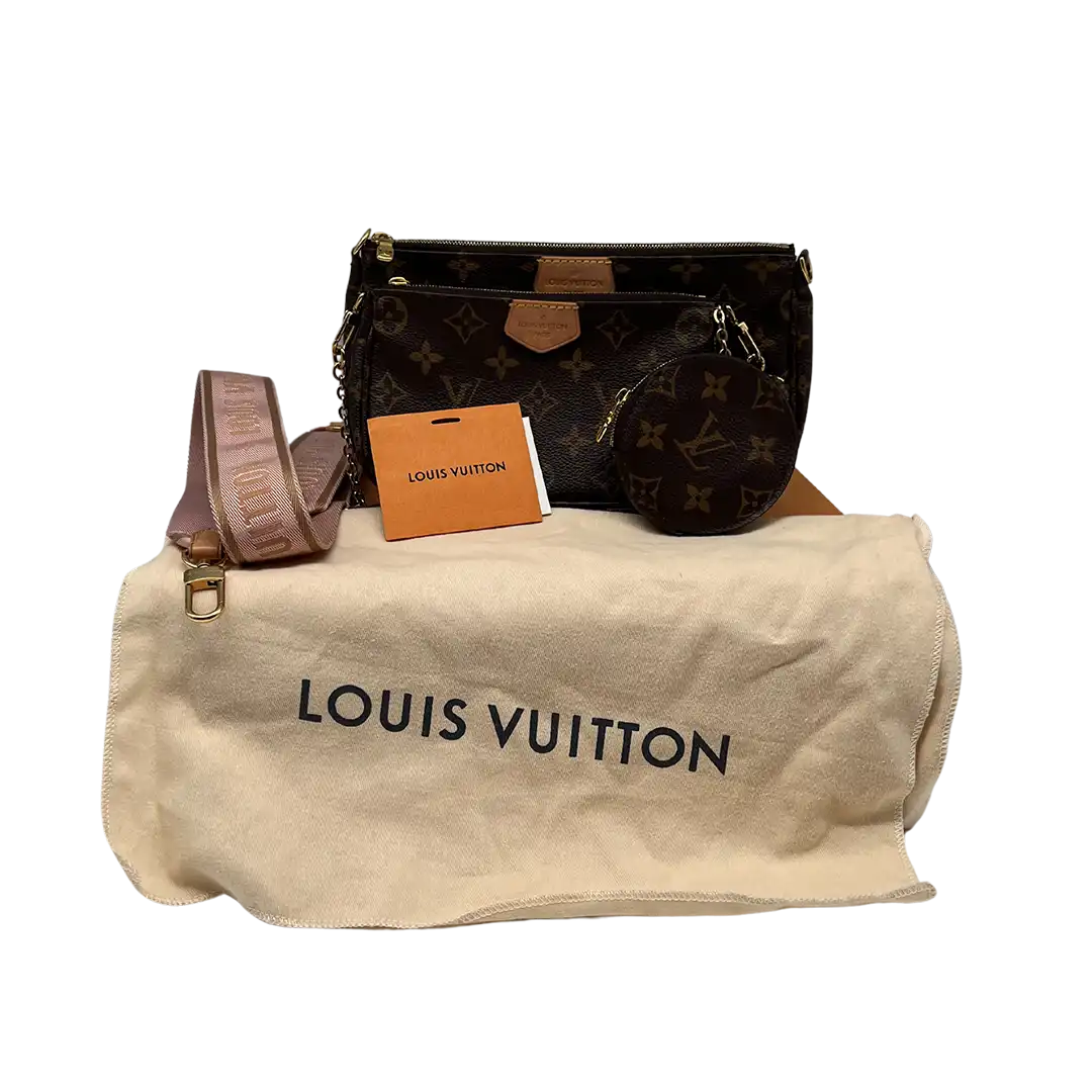 Louis Vuitton Multi Pochette Accessoires Monogram Canvas Rose Clair M44840 Fullset / sehr gut Louis Vuitton